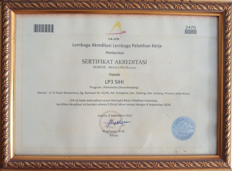 Akreditasi SIHI
